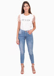 Camiseta estampada "It's on" para mujer - Flashy
