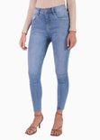 Jean tiro medio skinny para mujer - Flashy