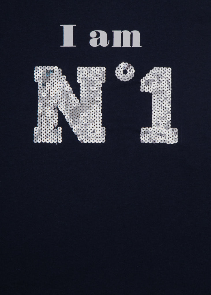 Camiseta estampada "I am N1" para mujer - Flashy