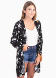 Kimono estampado flores para mujer - Flashy