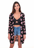 Kimono estampado flores para mujer - Flashy