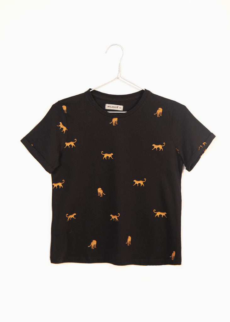 Camiseta estampada leopardos para mujer - Flashy