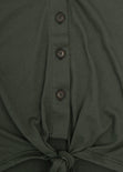 Camiseta anudada con botones de pasta para mujer - Flashy