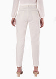 Mom jean color blanco, denim para mujer - Flashy