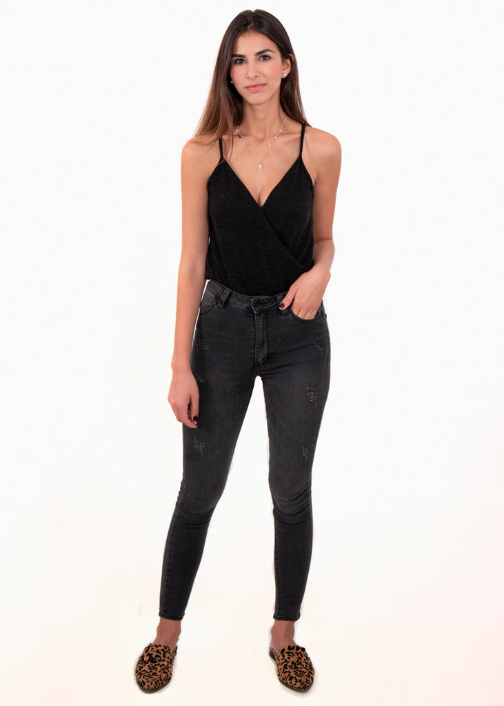 Blusa de tiras cruzada para mujer - Flashy