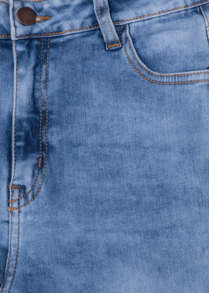 Jean tiro alto skinny para mujer - Flashy