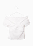 Blusa campesina con cruce en escote para mujer - Flashy