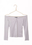 Blusa off shoulder manga larga para mujer - Flashy
