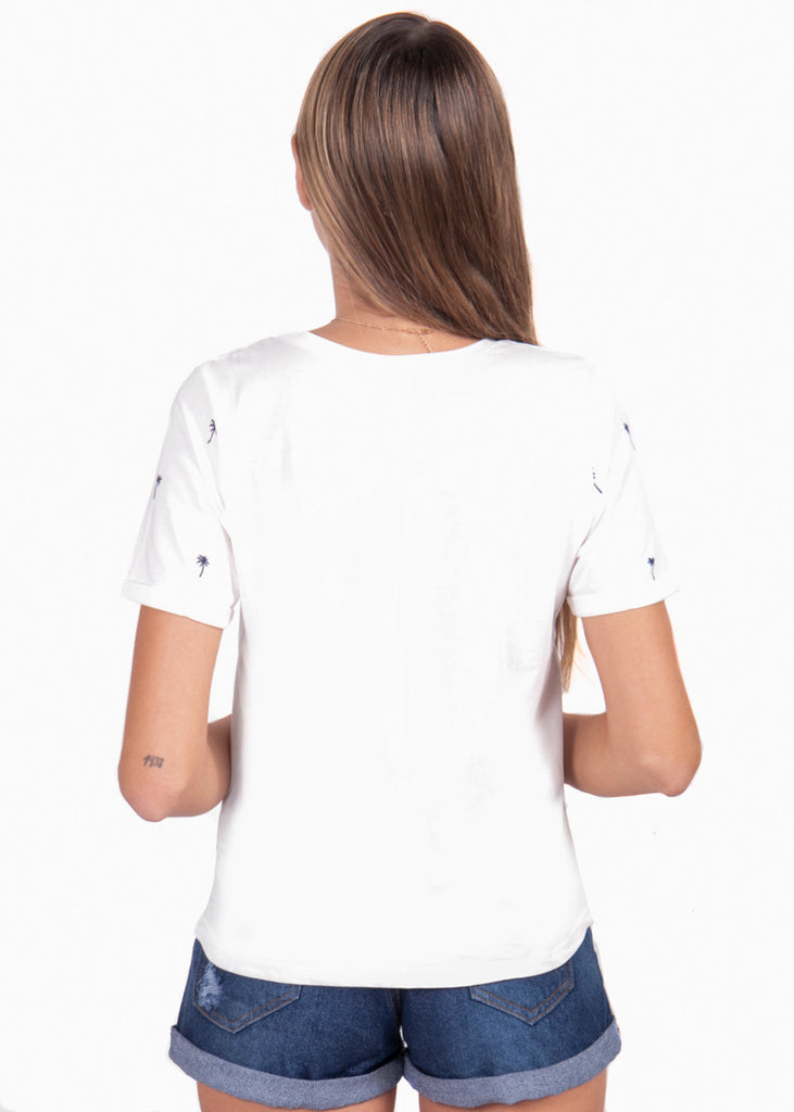 Camiseta estampada palmeras para mujer - Flashy