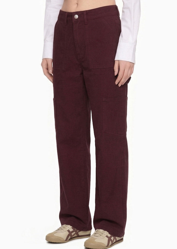 Pantalón Wide Leg tipo cargo  - MONACO.VINO