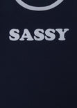 Camiseta estampada "Sassy" para mujer - Flashy
