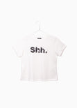 Camiseta estampada "Shh" para mujer - Flashy