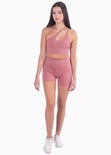 Short deportivo color rosado para mujer - Flashy