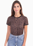 Camiseta estampada animal print para mujer - Flashy