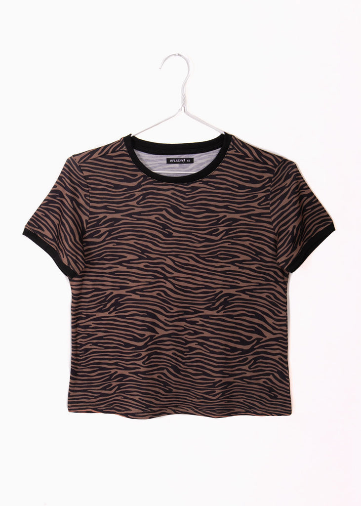 Camiseta estampada animal print para mujer - Flashy