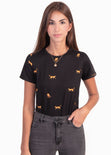 Camiseta estampada leopardos para mujer - Flashy