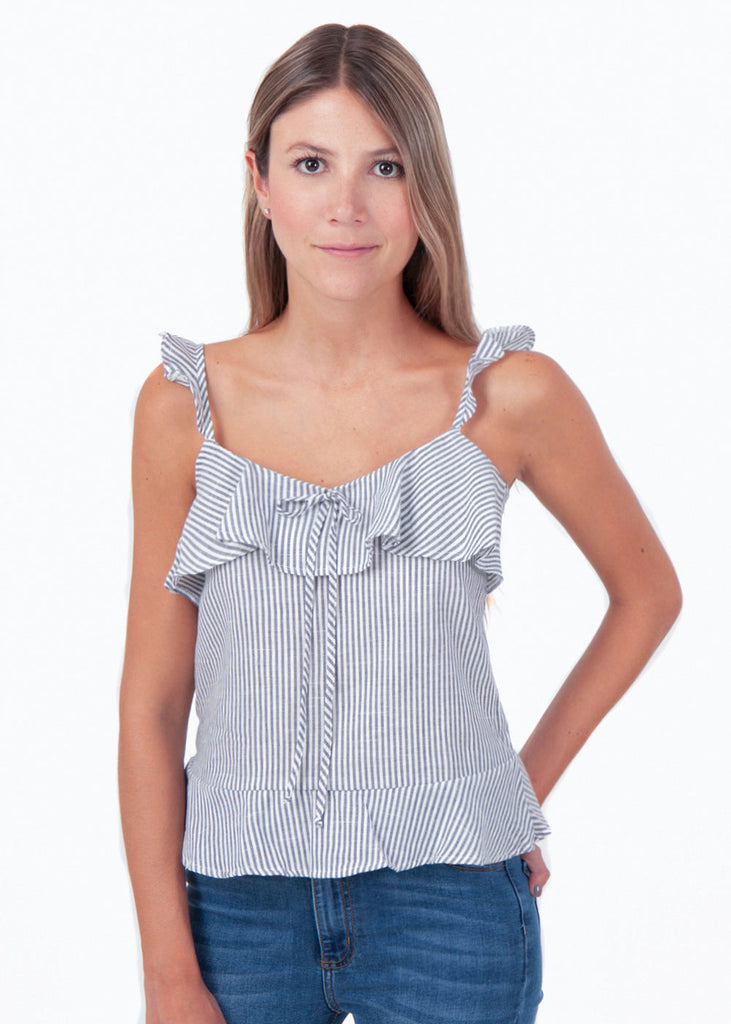 Blusa rayas con bolero para mujer - Flashy