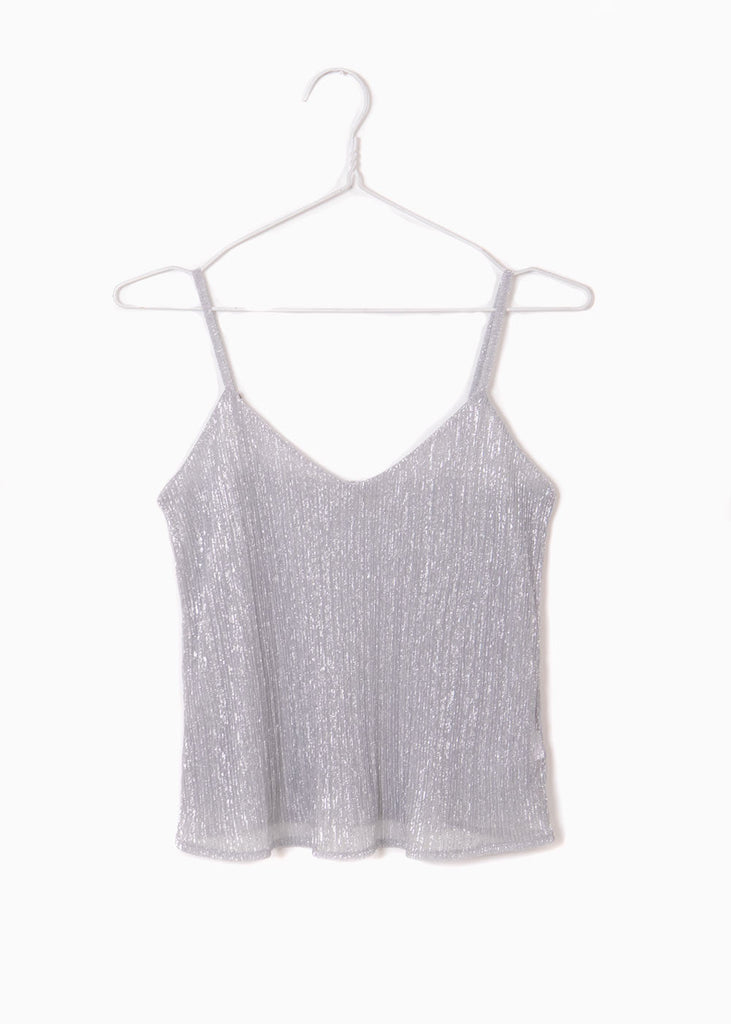 Blusa de tiras con brillo para mujer - Flashy