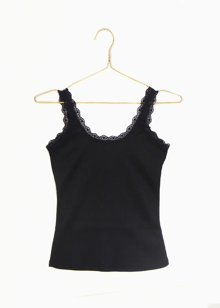 Blusa tiras encaje básica para mujer - Flashy