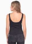 Blusa tiras encaje básica para mujer - Flashy