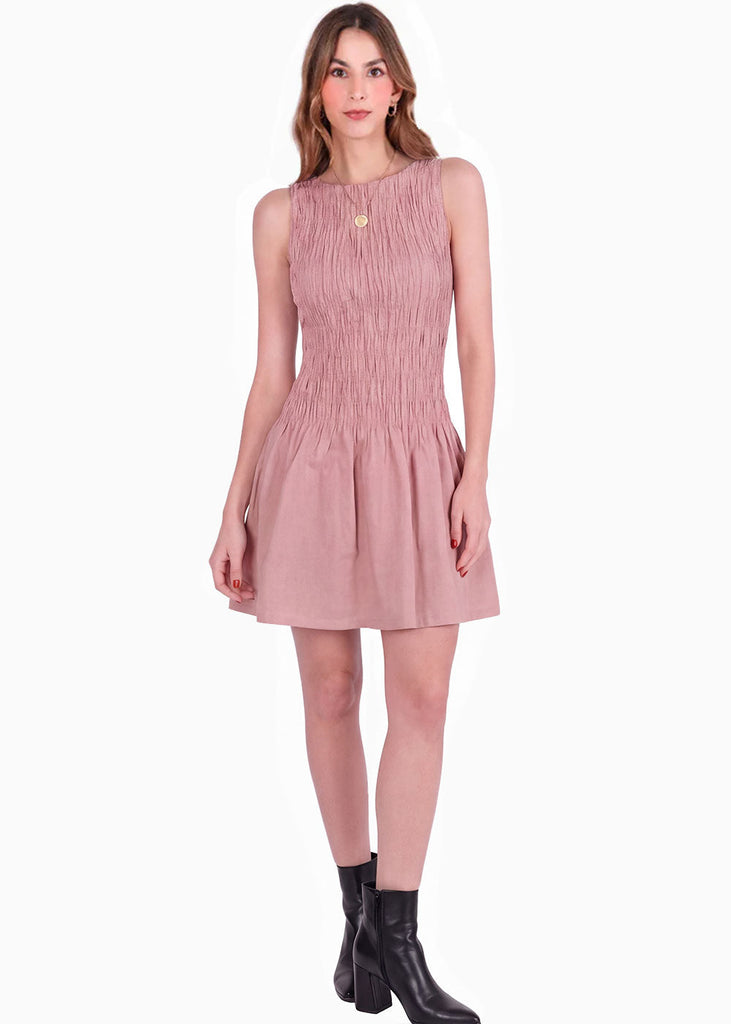 Vestido con top enresortado - COZUMEL.ROSA