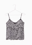 Blusa estampada de leopardo con encaje para mujer - Flashy